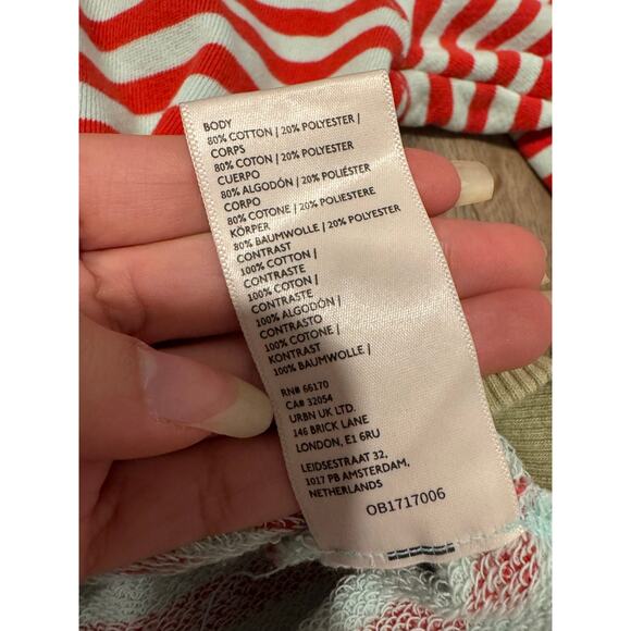 Free People Women’s Striped Pullover Size Medium - Picture 4 of 11